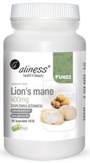 Lions Mane 400mg 90 Vege caps. Soplówka jeżowata - Aliness