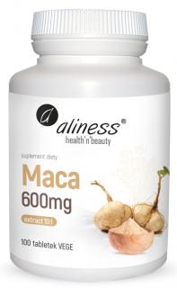 Maca ekstrakt 10:1 600mg 100 tabl. vege - Aliness