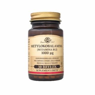 METYLOKOBALAMINA (Witamina B12) 1000 µg 30 tabl. - Solgar