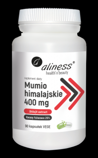 Mumio himalajskie (Shilajit extract) 400mg 90 Vege caps. - Aliness