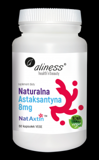 Naturalna Astaksantyna Nat Axtin 8mg  60kaps - Aliness