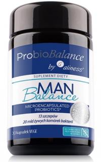 ProbioBALANCE, Probiotyk Man Balance 20 mld. x 30 vege caps. - Aliness