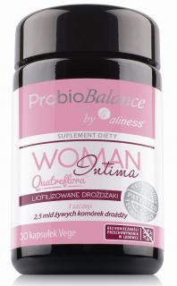 ProbioBALANCE, Woman Intima Quatreflora 2,5 mld x 30 vege caps. - Aliness