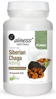 Siberian Chaga 400mg 90 Vege caps. Błyskoporek podkorowy - Aliness