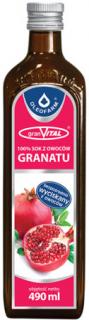 SOK Z OWOCÓW GRANATU 100% granVital 490ml - Oleofarm