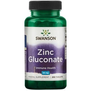 ZINC GLUCONATE / CYNK 30mg 250tabl. - Swanson