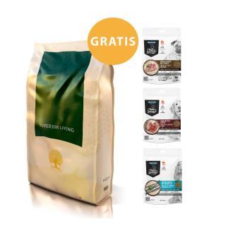 ESSENTIAL Superior Living 10kg  | dorosłe psy wszystkich ras KACZKA KURCZAK | + TAPAS GOURMET przysmak Gratis!