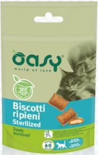 Oasy All Ages Sterilized nadziewane biszkopty dla kota 60g