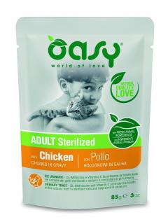 OASY Lifestage Cat Adult saszetka Sterylizacja Kurczak 85g