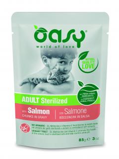 OASY Lifestage Cat Adult saszetka Sterylizacja Łosoś 85g