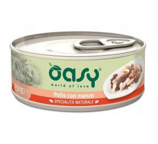 Oasy Natural Range Cat Adult Kurczak z wołowiną 70g