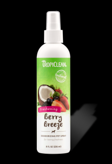TROPICLEAN Berry Breeze Deodorizing Spray 236ml preparat eliminujący nieprzyjemne zapachy o zapachu jagód dla psów, kotów i małych gryzoni
