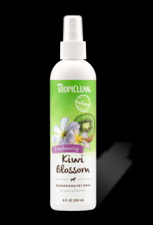TROPICLEAN Kiwi Blossom Deodorizing Pet Spray 236ml preparat eliminujący nieprzyjemne zapachy o zapachu KIWI dla psów kotów i małych gryzoni