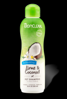 TROPICLEAN Lime  Coconut 355ml Szampon zmniejszający wypadanie sierści pies/kot