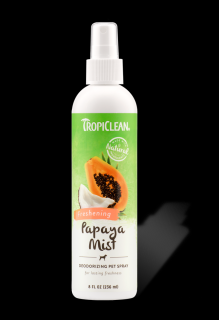 TROPICLEAN Papaya Mist Deodorizing Pet Spray 236ml  preparat eliminujący nieprzyjemne zapachy o zapachu PAPAI dla psów, kotów i małych gryzoni.