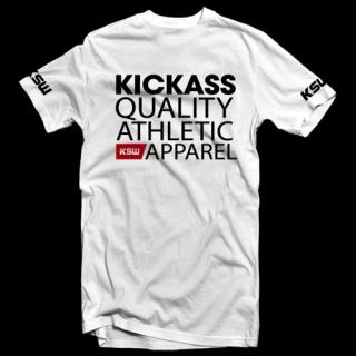 KSW Wear Kick Ass Quality Koszulka - biała