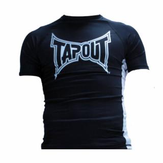 Tapout Logo Rash Guard Krótki Rękaw - czarny