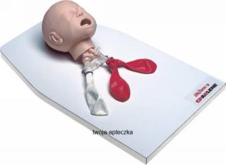 Głowa niemowlęcia do intubacji L na podstawie