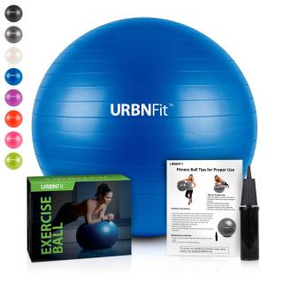 URBANFit PIŁKA+POMPKA 65 CM NIEBIESKA