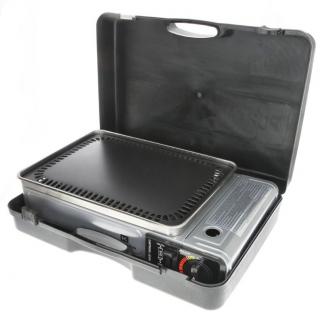 SMART PLANCHA - GRILL turystyczny z płytą żeliwną - KEMPER 104998 - 2,8kW - 203g/h