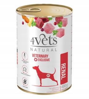 4VETS Natural Renal 400g karma mokra dla psa wsparcie nerek