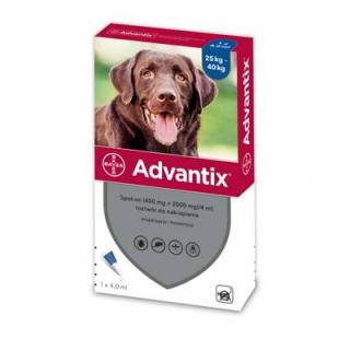 ADVANTIX spot-on 4,0 ml 1 tuba (25-40 kg)