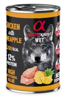Alpha Spirit Chicken with pineapple 400g karma mokra dla psa