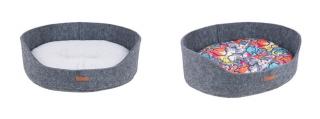 Amiplay Legowisko Owalne 2in1 Hygge S Szary