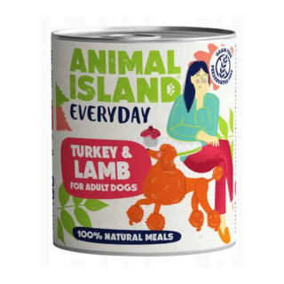 ANIMAL ISLAND Everyday Indyk z Jagnięciną 800g bezzbożowa karma human grade