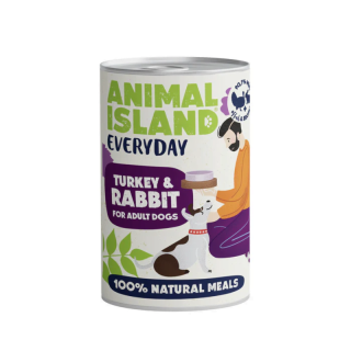 ANIMAL ISLAND Everyday Indyk z Królikiem 400g bezzbożowa karma human grade