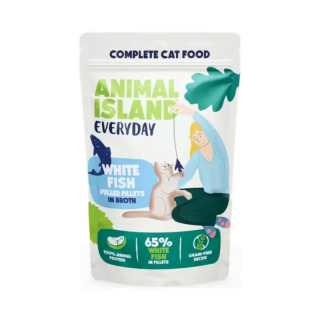 ANIMAL ISLAND Everyday z Białą Rybą fileciki w rosole 12x85g
