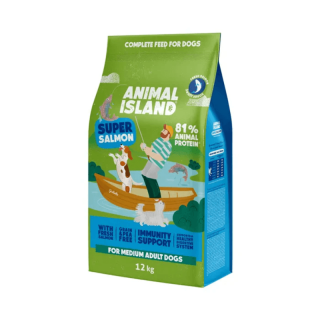 ANIMAL ISLAND Łosoś 12kg bezzbożowa kara sucha dla psa
