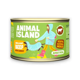 ANIMAL ISLAND Premium Wołowina z Marchewką 410g monoproteinowa dla wszystkich ras