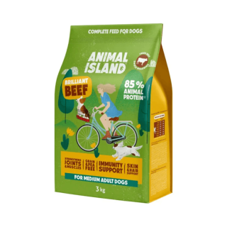 ANIMAL ISLAND Wołowina 3kg bezzbożowa kara sucha dla psa