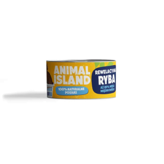 ANIMAL ISLAND Z Rybą w bulionie 100g monoproteinowa dla kotów powyżej 3 miesiąca