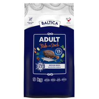 BALTICA  Adult Fish Duck M 9kg z kaczką i rybami bałtyckimi dla średnich ras