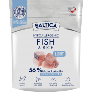 BALTICA Adult FishRice Light M/L 1kg