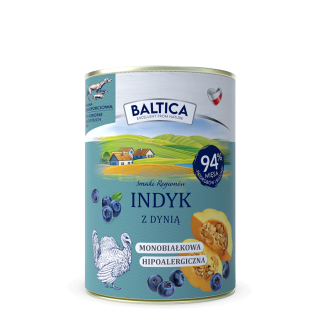 BALTICA indyk z dynią 400g monoproteinowa bezzbożowa