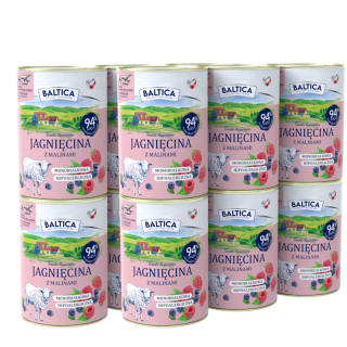 BALTICA Jagnięcina z malinami 12x400g monoproteinowa bezzbożowa