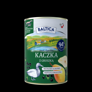 BALTICA Kaczka z gruszką 400g monoproteinowa bezzbożowa