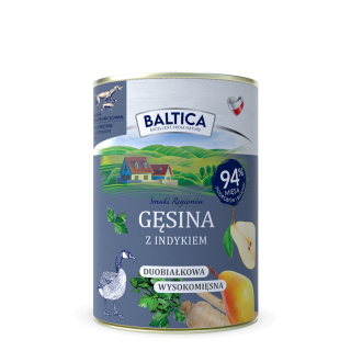 BALTICA Karma mokra gęsina z indykiem 400g bezzbożowa