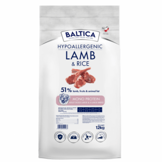 BALTICA Karma z jagnięciną i ryżem dla dużych ras L/XL 12kg