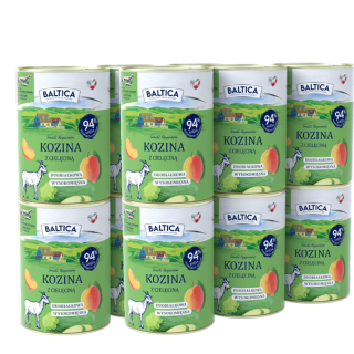 BALTICA Kozina z cielęciną 12x400g karma mokra bezzbożowa
