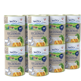 BALTICA Kozina z królikiem 12x400g karma mokra szczeniak bezzbożowa