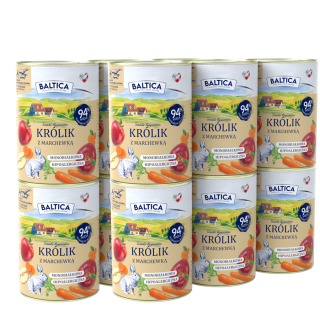 BALTICA Królik z marchewką 12x400g bezzbożowa monoproteinowa