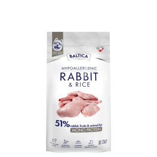 BALTICA  Nutraceutic Hypoallergenic Rabbit  Rice XS/S 3 kg