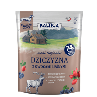 BALTICA Smaki Regionów Dziczyzna z owocami leśnymi XS/S 1 kg