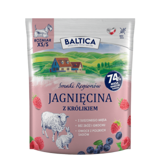 BALTICA Smaki Regionów Jagnięcina z królikiem XS/S 1 kg