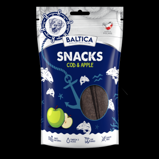 BALTICA Snacks polędwica z dorsza z jabłkami 80g