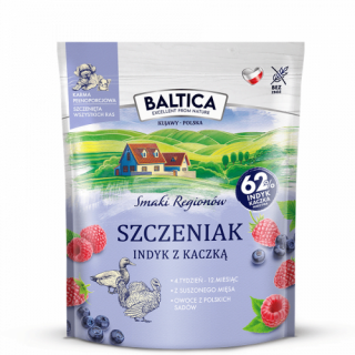 BALTICA Szczeniak Indyk z kaczką 1kg